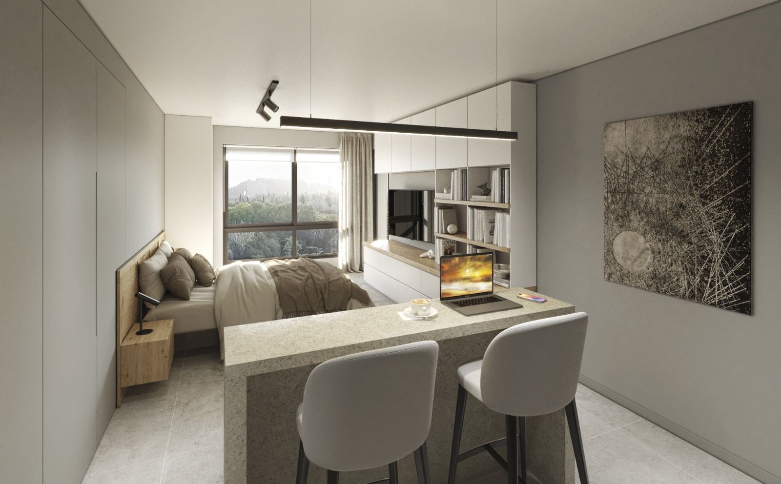 Interior de monoambiente